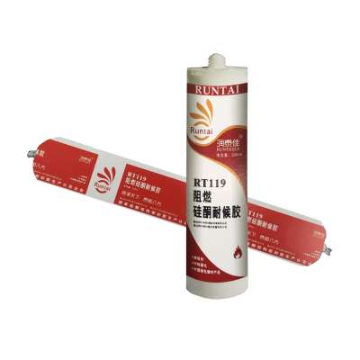 RT119 590ml single part neutral cure weatherproof firestop excellent adhesion silicone sealant to firestop door and window